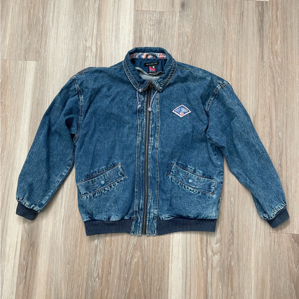 Men’s 80’s Denim Bomber Jacket